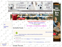 Tablet Screenshot of meinweisserschaeferhund.com